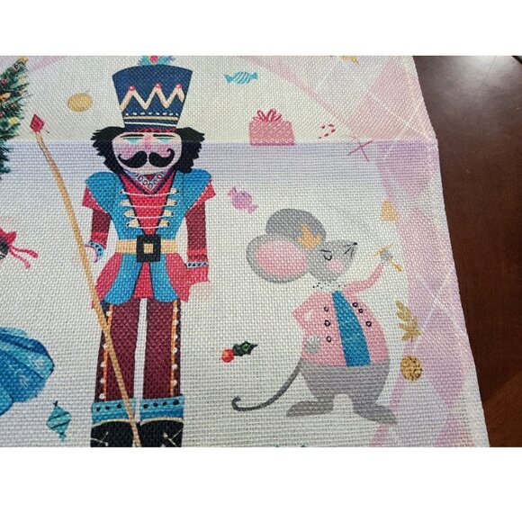 Nutcracker Table Runner Christmas Decor Holiday Decoration Decorative Cloth 72" - Picture 8 of 15